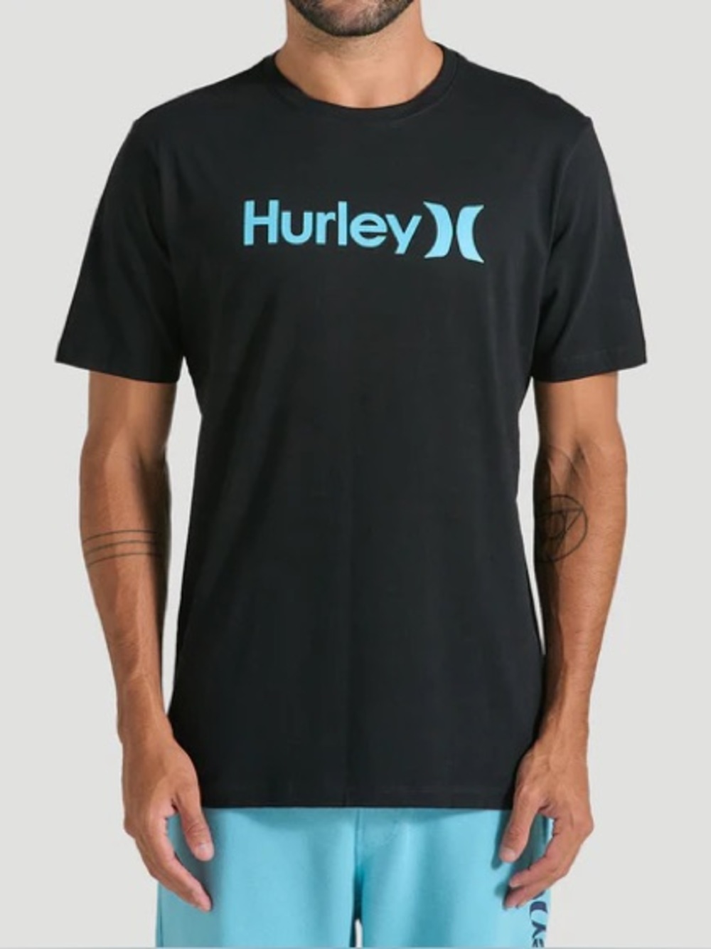 HURLEY Everyday One and Only Short Sleeve Graphic Logo Tee Size Large